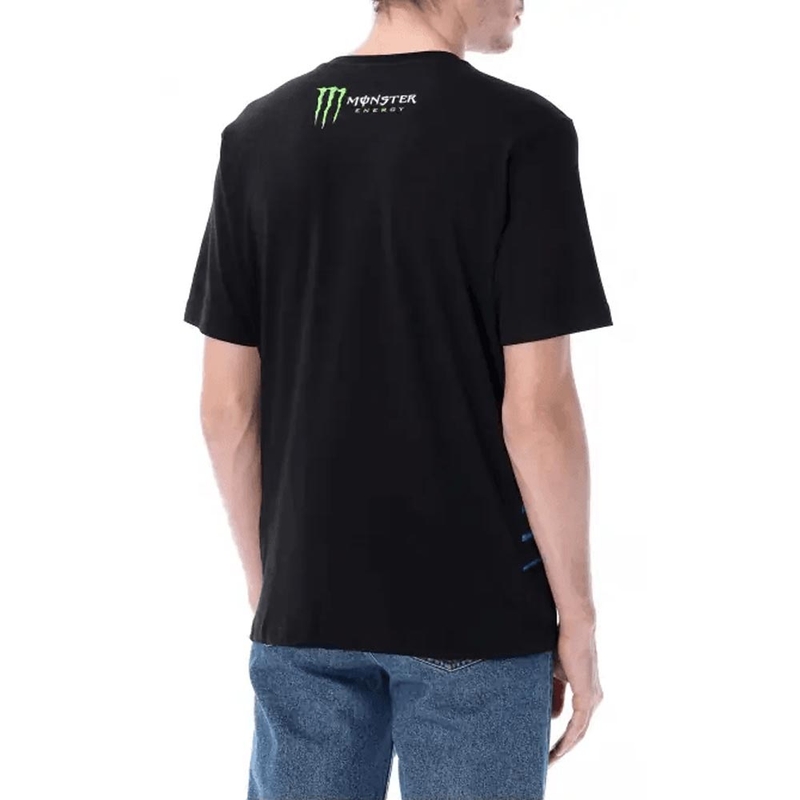 Camiseta negra con el logo de Monster Energy de Fabio Quartararo