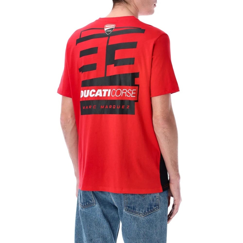 Camiseta Ducati Corse Marc Márquez con logo rojo