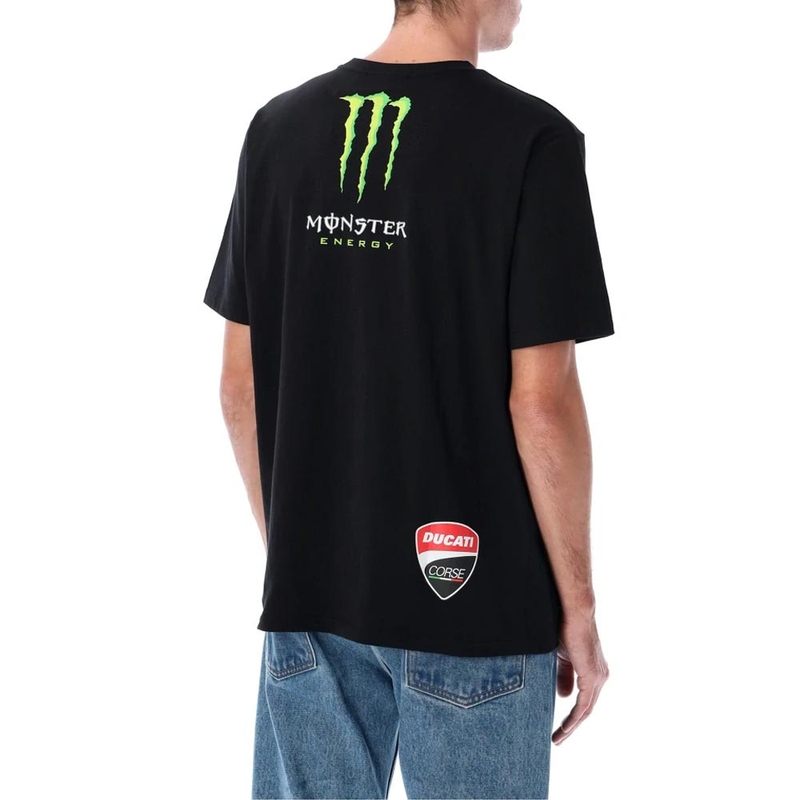 Camiseta Ducati Corse Monster Energy con logo negro