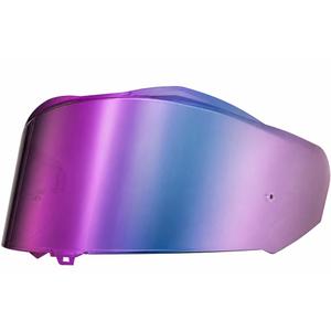 Visera para cascos LS2 FF818, color morado arcoíris.