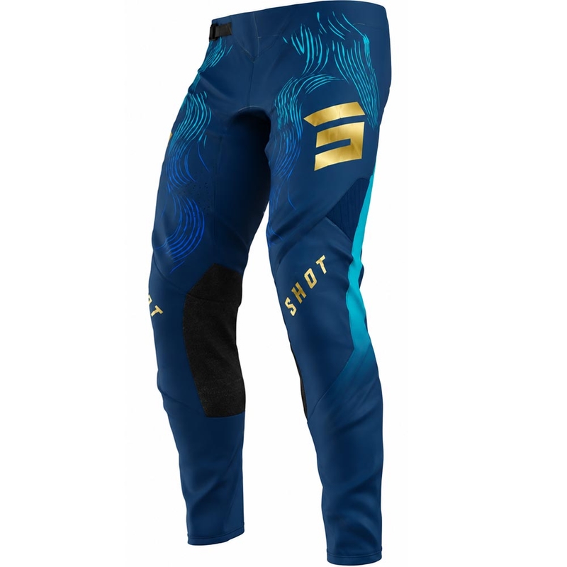 Pantalones de motocross Shot Aerolite Volt azules
