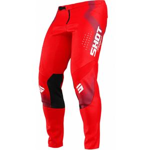 Pantalones de motocross Shot Contact Stream rojos
