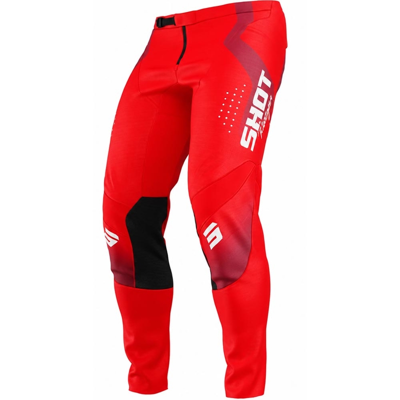 Pantalones de motocross Shot Contact Stream rojos