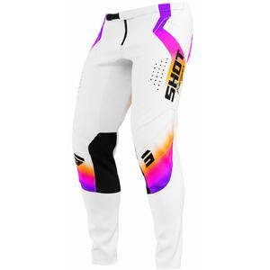 Pantalones de motocross Shot Contact Stream blancos