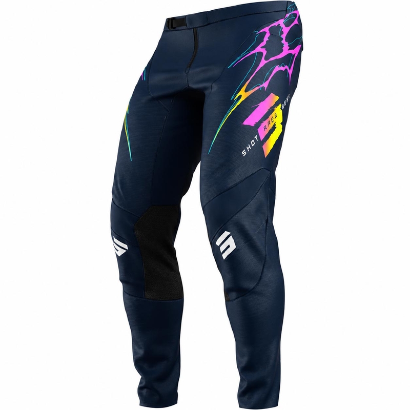 Pantalones de motocross Shot Contact Rac azules