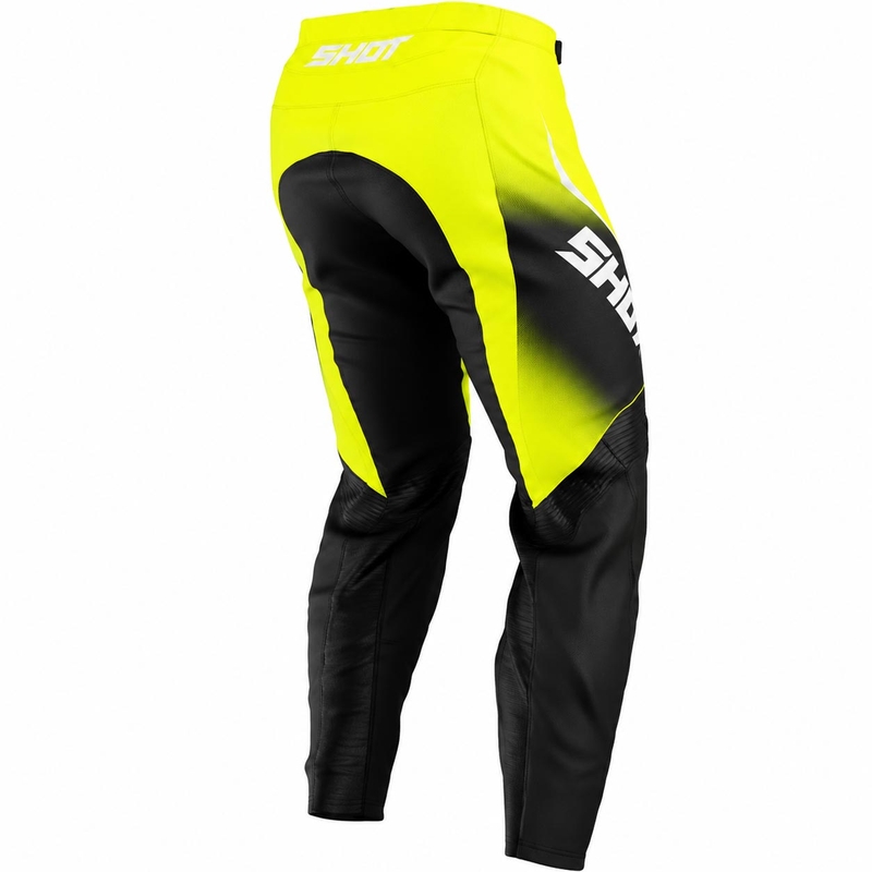 Pantalones de motocross Shot Draw Clash amarillo flúor