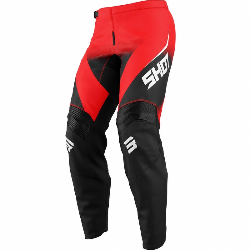 Pantalones de motocross Shot Draw Clash rojos