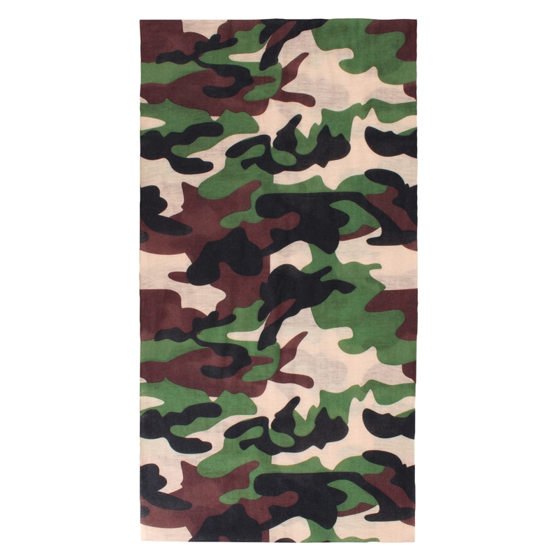 Pañuelo multifuncional para moto RSA Camo verde
