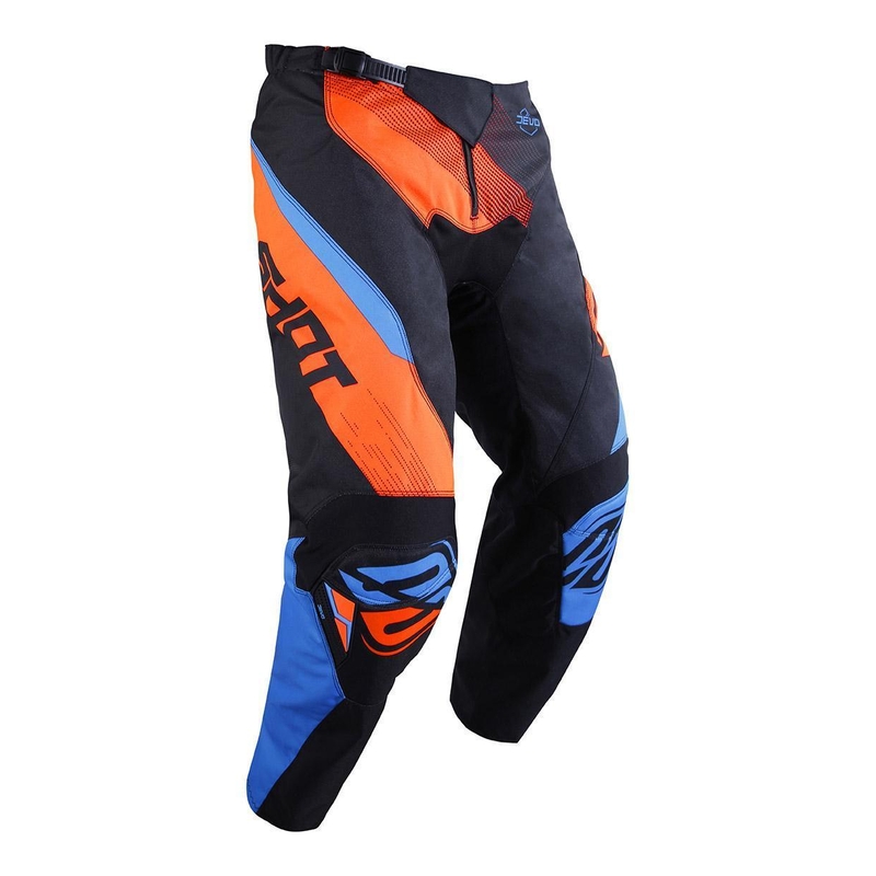 Komplet (dres + kalhoty) Shot DEVO Ultimate modro-fluo oranžový