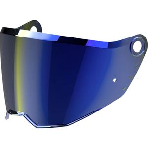 Visera para cascos Airoh Bandit, color azul espejo.