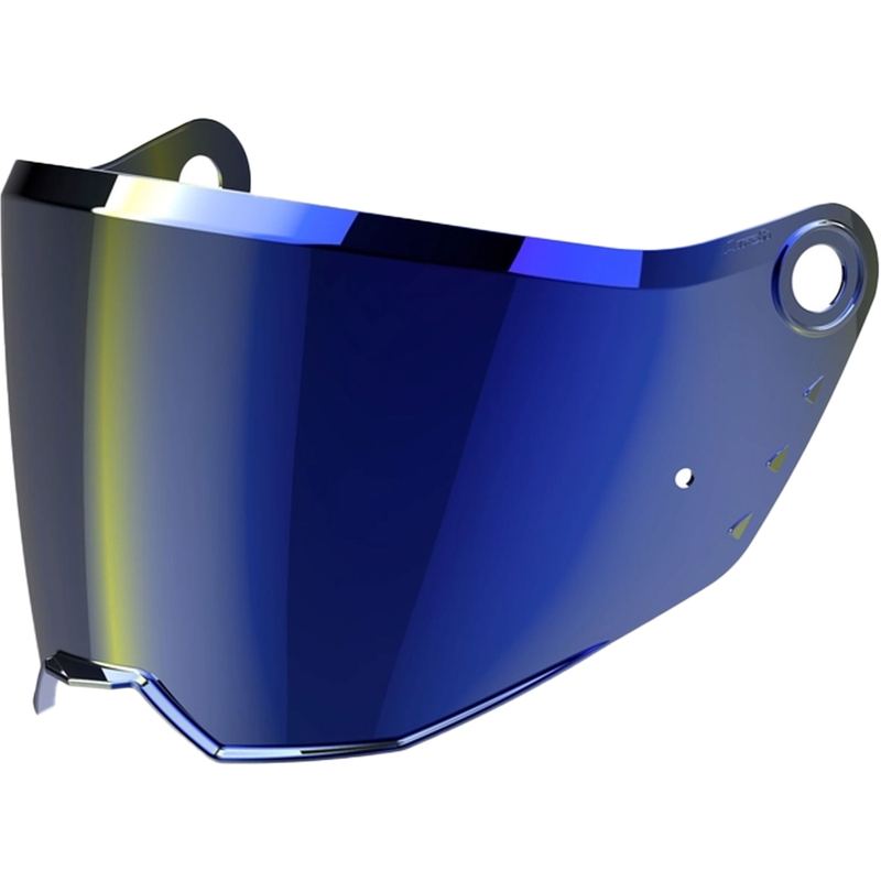 Visera para cascos Airoh Bandit, color azul espejo.