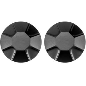 Tapones metálicos para convertir los cascos Cassida Handy y Handy Plus a la versión sin visera, color negro, 2 unidades.