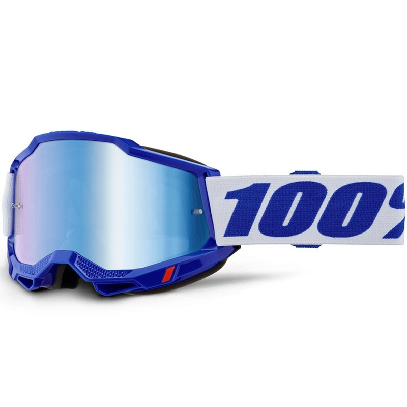 Gafas de motocross 100% Accuri 2 azules con plexiglás azul
