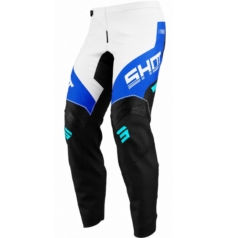 Pantalones de motocross Shot Draw Struck para niños, color azul