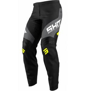 Pantalones de motocross Shot Draw Struck para niños, color gris.