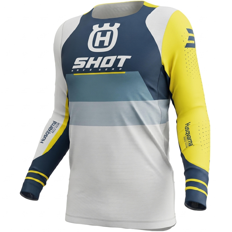 Camiseta motocross Shot Aerolite HVA 27 azul