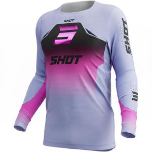 Camiseta de motocross Shot Aerolite Phase morada