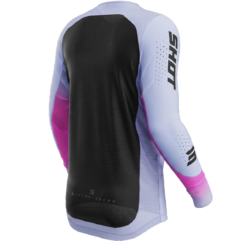Camiseta de motocross Shot Aerolite Phase morada