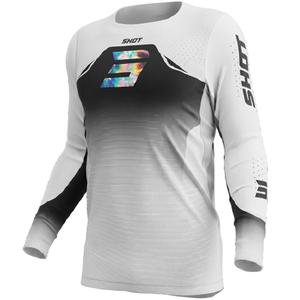 Camiseta de motocross Shot Aerolite Phase blanca