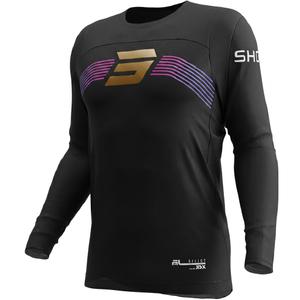 Camiseta de motocross Shot Contact Kicker negra