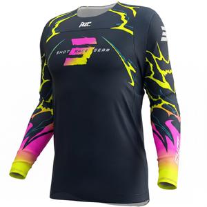 Camiseta de motocross Shot Contact Rac azul