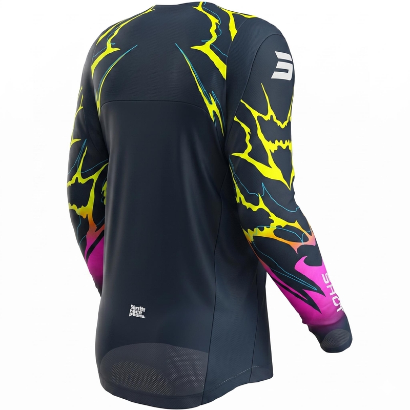 Camiseta de motocross Shot Contact Rac azul