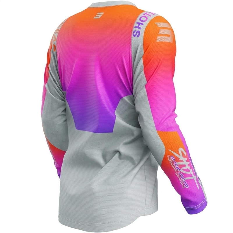 Camiseta de motocross Shot Devo Montana morada