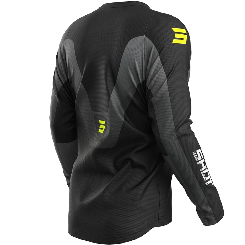 Camiseta de motocross Shot Devo Struck gris