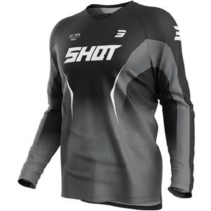 Camiseta de motocross Shot Draw Clash negra