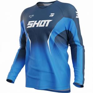 Camiseta de motocross Shot Draw Clash azul