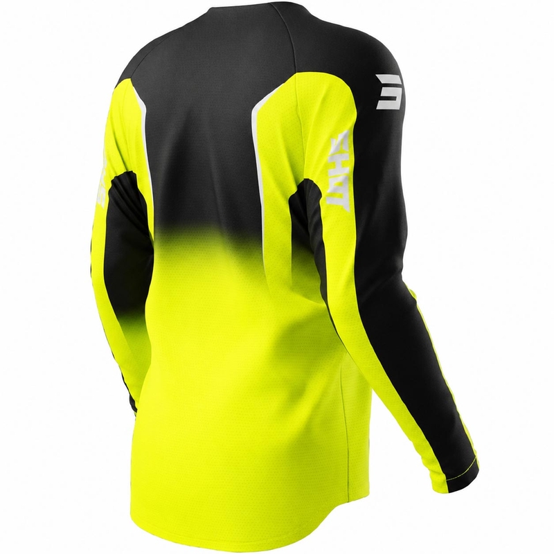 Camiseta de motocross Shot Draw Clash amarillo flúor