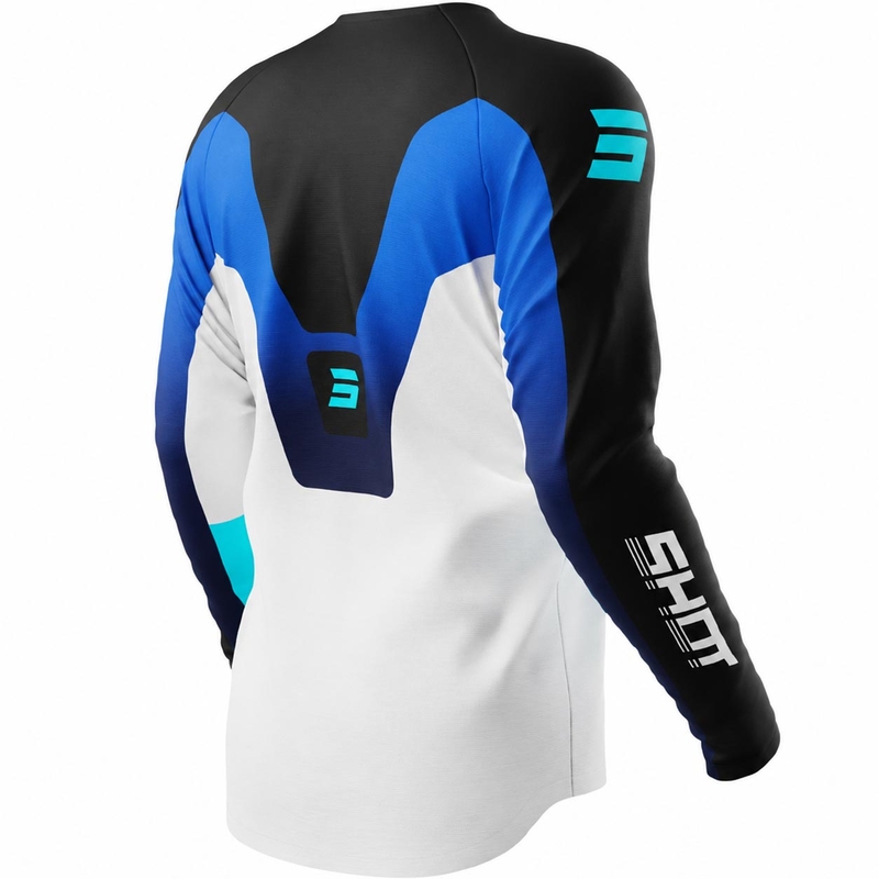 Camiseta de motocross infantil Shot Draw Struck azul