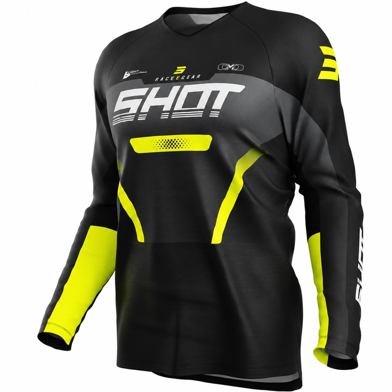 Camiseta de motocross infantil Shot Draw Struck gris