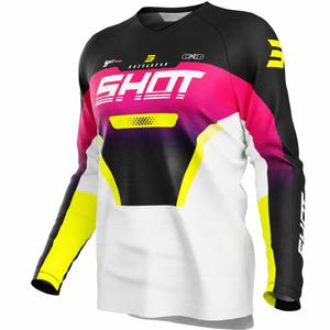 Camiseta de motocross infantil Shot Draw Struck rosa
