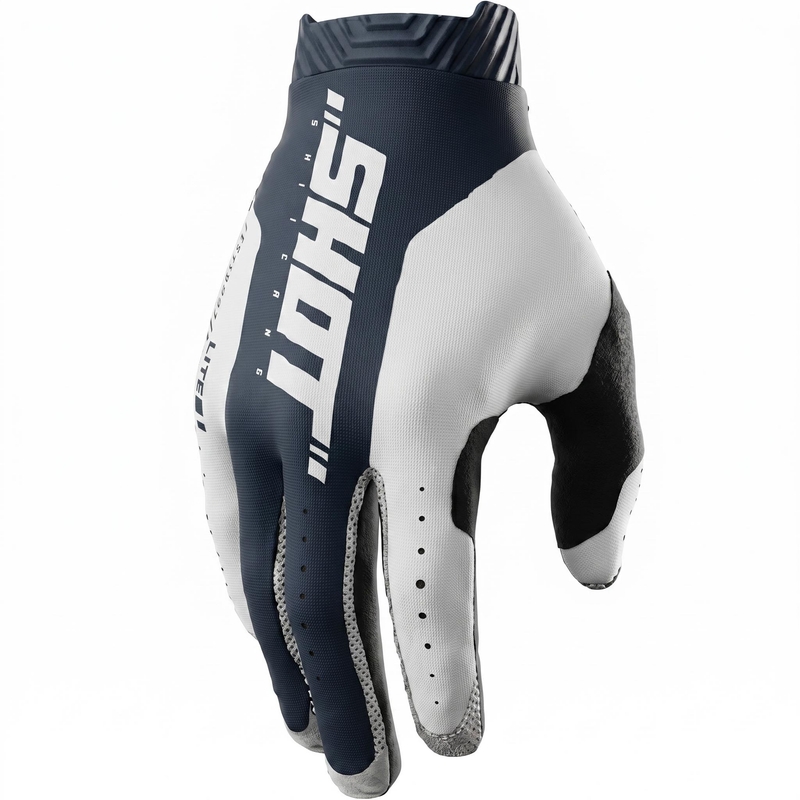 Guantes de motocross Shot Lite Skin azules
