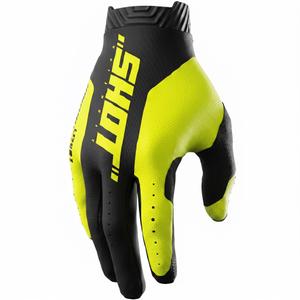 Guantes de motocross Shot Lite Skin amarillo flúor