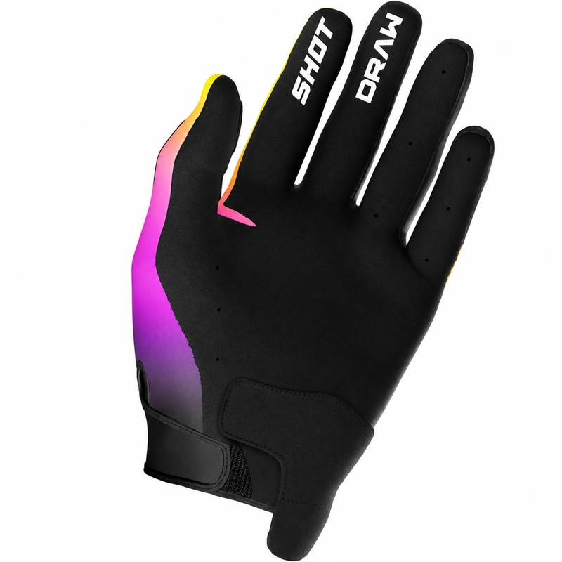 Guantes de motocross Shot Draw Shade rosa-amarillo flúor
