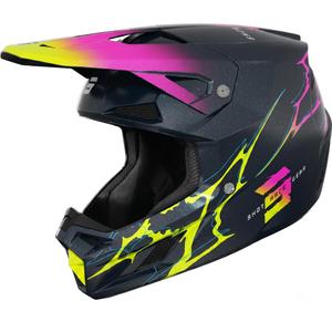 Casco de motocross Shot Speed Race azul perla