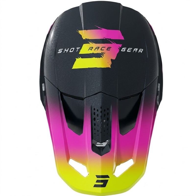 Casco de motocross Shot Speed Race azul perla