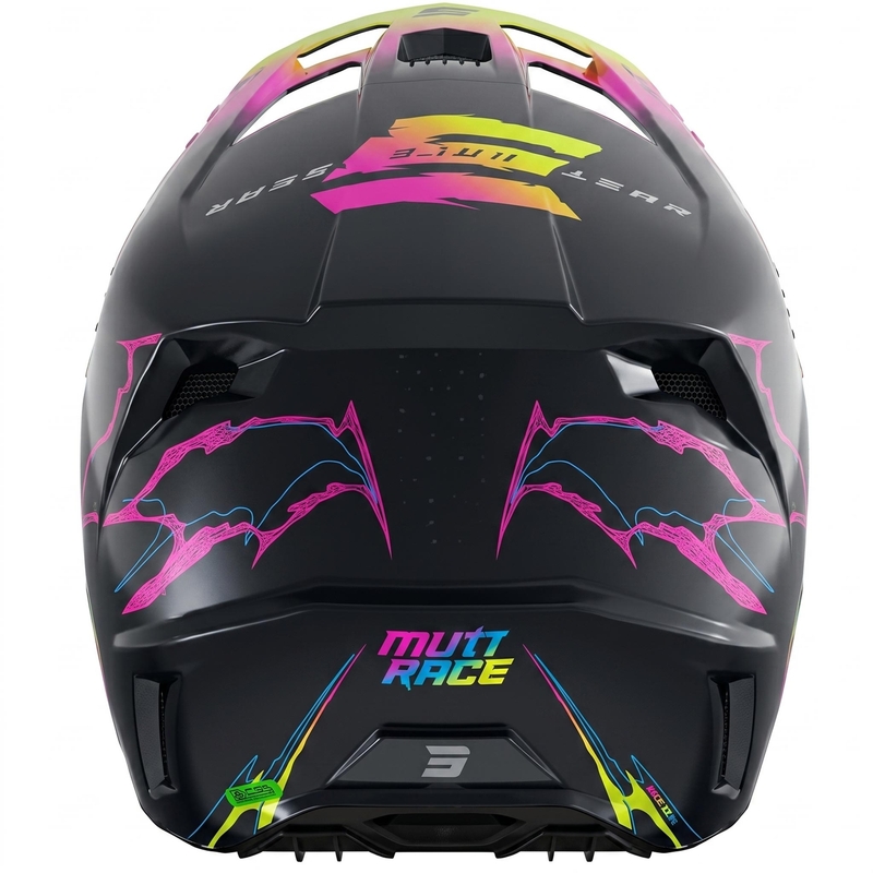 Casco de motocross Shot Speed Race azul perla