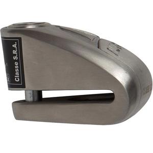 Candado de disco de freno Auvray B-Lock 10 con alarma de 120 dB, acero plateado