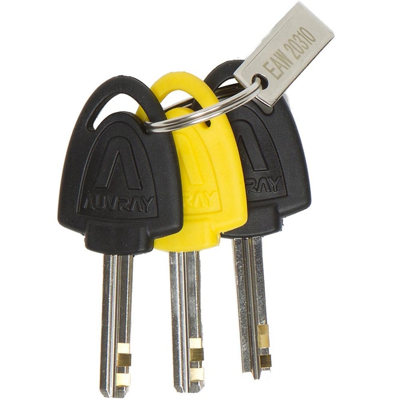 Candado de disco de freno Auvray B-Lock 14 con alarma, acero plateado