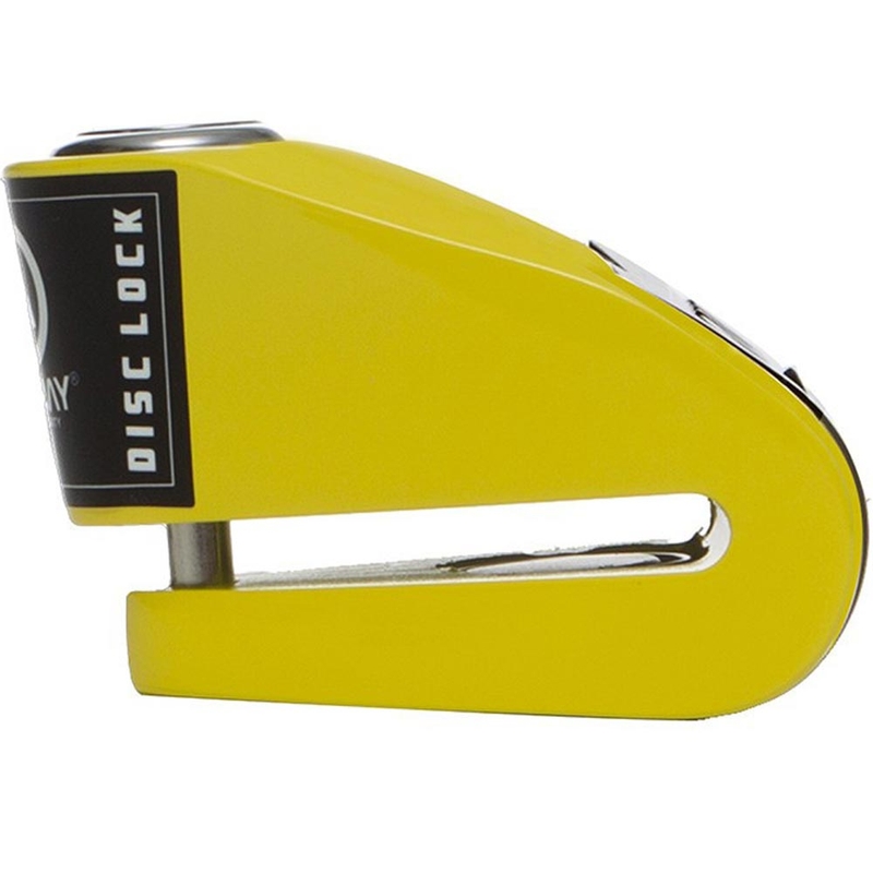 Candado de disco de freno Auvray B-Lock 06 con alarma de 120 dB, amarillo
