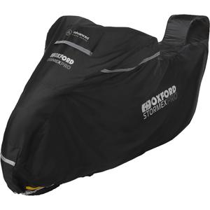 Funda para motocicleta Oxford Stormex Pro (con compartimento para equipaje) negra