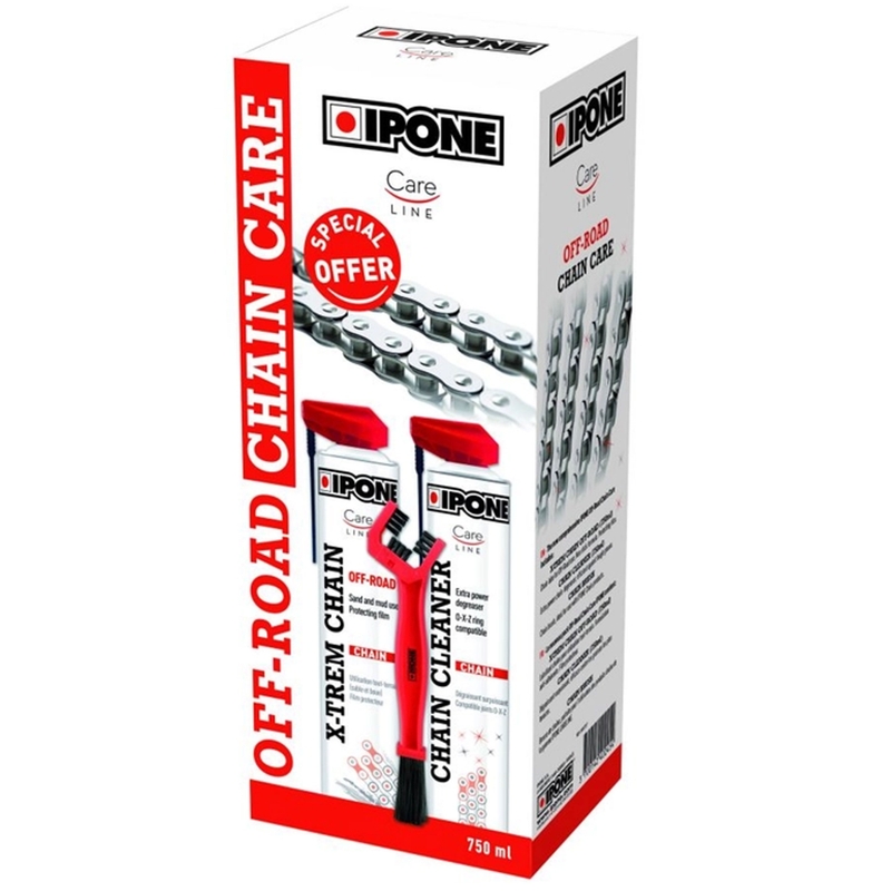 Kit de limpieza y lubricación para cadenas Ipone Off Road