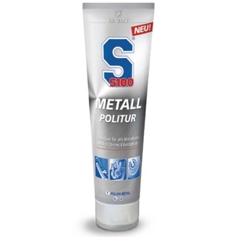 Abrillantador para cromo, aluminio y superficies metálicas S100 100 ml