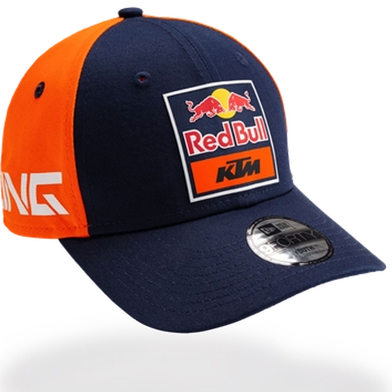 Gorra infantil KTM curvada azul-naranja