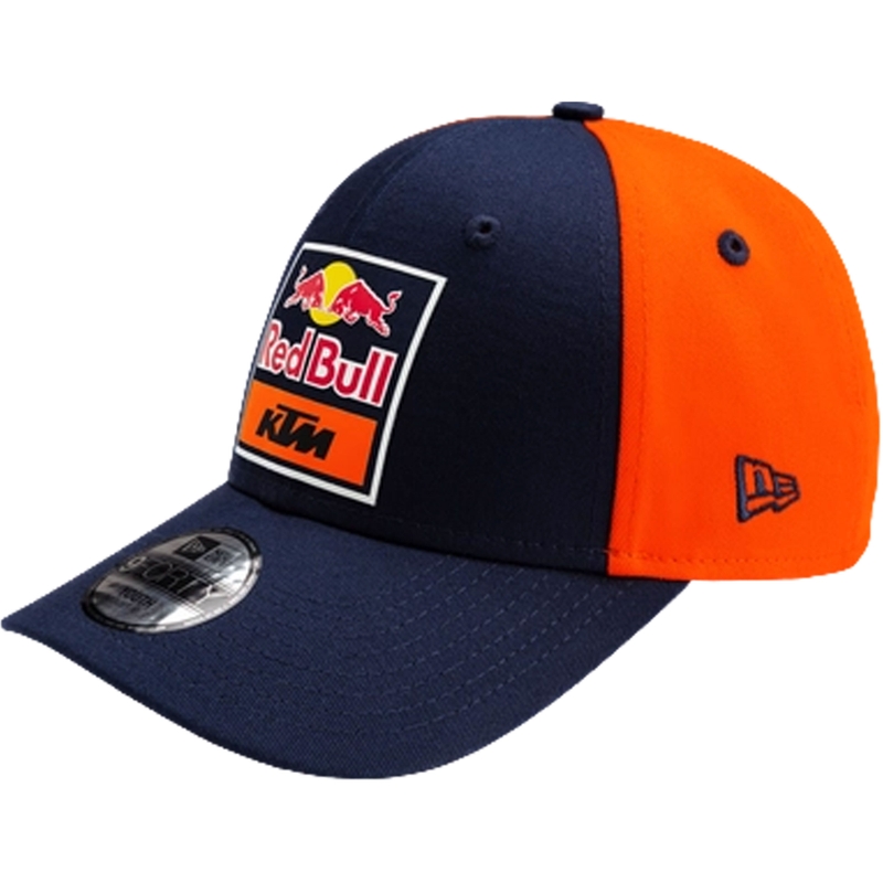 Gorra infantil KTM curvada azul-naranja