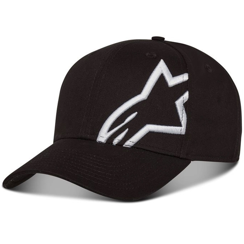 Gorra Alpinestars Corp Snap 2 negra y blanca
