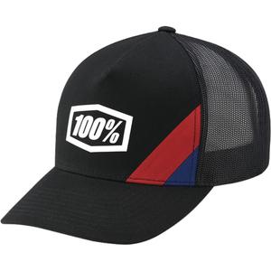 Gorra 100% Cornestone X-Fit Trucker negra